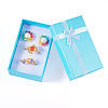 Rectangle Paper Jewelry Storage Gift Boxes with Bowknot LS-CON-TAC0014-09B-2