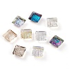 Embossed Glass Rhinestone Pendants GLAA-J101-03A-1