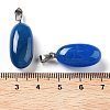 Natural Agate Dyed Pendants G-Q016-03G-3