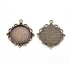 Tibetan Style Zinc Alloy Pendant Cabochon Settings LS-X-TIBEP-M003-16AB-NR-2