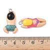 Opaque Resin Pendants RESI-G114-01-3