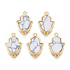Brass Connector Charms KK-N233-171B-01A-1