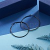 304 Stainless Steel Big Hoop Earrings EJEW-F105-05B-3