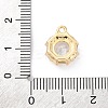Brass Micro Pave Clear Cubic Zirconia Pendants KK-Z084-09G-03-3