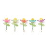 Glass Seed Beaded Flower Pendants PALLOY-MZ00737-1