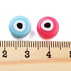 Opaque Printed Acrylic Beads OACR-G038-04-3