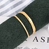 304 Stainless Steel Open Cuff Rings for Women LS-RJEW-A056-01G-5