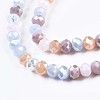 Glass Beads Strands GLAA-T006-16F-3