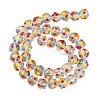 Bumpy Transparent Glass Beads Strands LAMP-F032-03B-2
