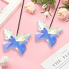 Butterfly Glass Hanging Suncatchers HJEW-WH20019-10A-7