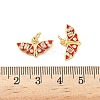 Brass Micro Pave Cubic Zirconia Pendants KK-S338-14G-3