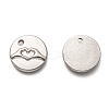 Non-Tarnish 304 Stainless Steel ASL Charms STAS-L260-006P-2