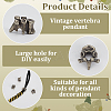 4Pcs Outdoor EDC Tool Brass Parachute Rope European Beads FIND-FG0003-74AS-4