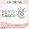 Friendship Carbon Steel Cutting Dies Stencils DIY-WH0309-2020-2