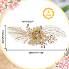 3D Flower Organgza Polyester Embroidery Ornament Accessories PATC-WH0008-03B-2