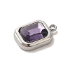 304 Stainless Steel Glass Pendants STAS-L022-062P-03-2