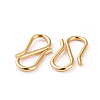 304 Stainless Steel S Hook Clasps STAS-G199-01G-2