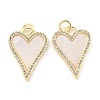 Brass Micro Pave Clear Cubic Zirconia Pendants KK-L211-015G-01-1