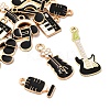 14Pcs 7 Styles Music Theme Alloy Enamel Pendants FIND-FP0002-97-5