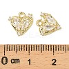 Brass Micro Pave Cubic Zirconia Charms LS-KK-C107-14B-G-3