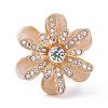 Alloy Rhinestone Women Lady Girls Fashion Scarf Ring Buckle JEWB-WH0011-12KCG-3