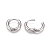 Tarnish Resistant 304 Stainless Steel Huggie Hoop Earrings EJEW-G272-01-8mm-P-3