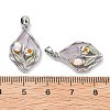 Brass Enamel Pendants KK-B129-25P-02-3