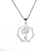Non-Tarnish 304 Stainless Steel Pendant Necklaces PW-WG57218-03-1