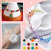 2400Pcs 12 Styles Transparent Glass Beads Strands GLAA-SP0001-13-6