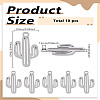 10Pcs Tarnish Resistant 201 Stainless Steel Pendants STAS-LP0002-51-2