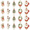 30Pcs 5 Styles Christmas Alloy Enamel Links FIND-FS0004-93-1