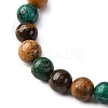 12 Constellations Natural Tiger Eye & Picture Jasper & Agate & Black Onyx Round Beaded Stretch Bracelets for Men Women WGB9E7C-05-4