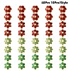 40Pcs 4 Styles Alloy Enamel Beads Caps ENAM-YW0003-97-4