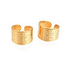 Ion Plating(IP) 304 Stainless Steel Snake Pattern Open Cuff Ring LS-RJEW-S405-257G-1