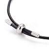 Adjustable PU Leather Cord Slider Bracelets BJEW-F412-05P-C-3