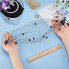 Nylon Fascinator Mesh Face Veil OHAR-WH0034-09A-01-3