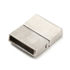 Tarnish Resistant 304 Stainless Steel Magnetic Clasps with Glue-in Ends LS-STAS-I011-15-2