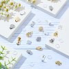 36Pcs 3 Colors 304 Stainless Steel Clip-on Earring Findings STAS-ME0001-63-4