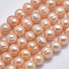 Natural Cultured Freshwater Pearl Beads Strands PEAR-F007-06A-01-X-1