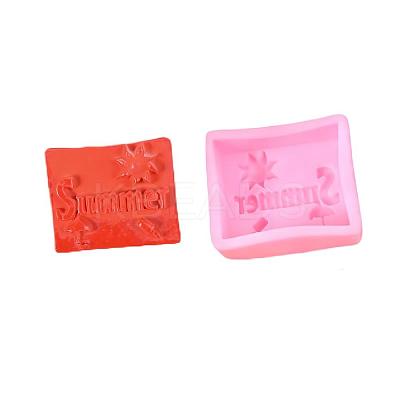 Word Summer Silicone Molds X-DIY-R078-22-1