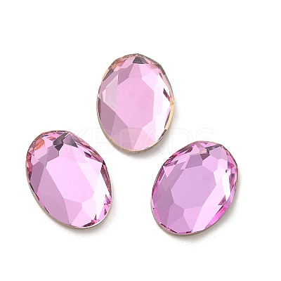 Glass Rhinestone Cabochons RGLA-P037-13A-D223-1
