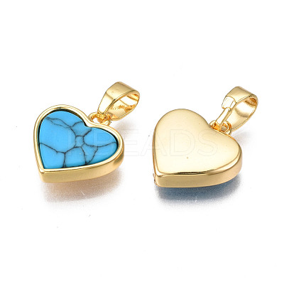 Real 18K Gold Plated Brass Pendants KK-N233-169A-03C-1