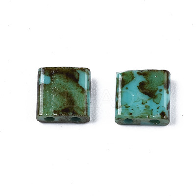 2-Hole Opaque Glass Seed Beads SEED-N004-001-A03-1