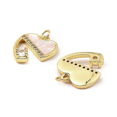 Rack Plating Real 18K Gold Plated Brass Pendants KK-B077-27G-1