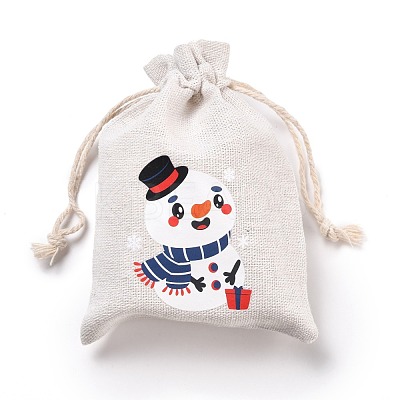 Christmas Cotton Cloth Storage Pouches ABAG-M004-02M-1