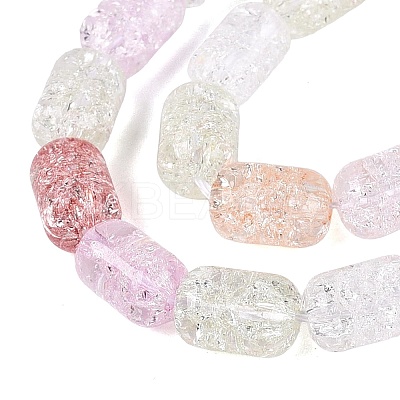 Transparent Crackle Glass Beads Strands GLAA-NH0001-04-A01-1