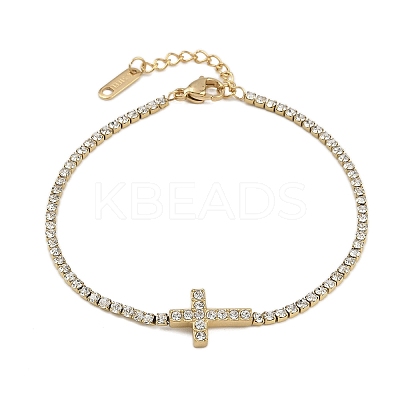 304 Stainless Steel Cup Chains Bracelets for Women BJEW-D364-01A-G-1