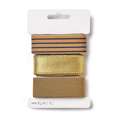 9 Yards 3 Styles Polyester Ribbon SRIB-A014-J02-1