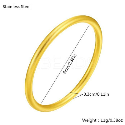 Stainless Steel Plain Bangles for Women GE0018-1