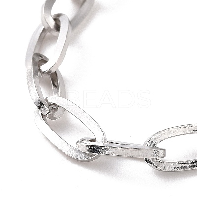 Non-Tarnish 304 Stainless Steel Cable Chain Bracelet for Men Women BJEW-E031-05B-P-1